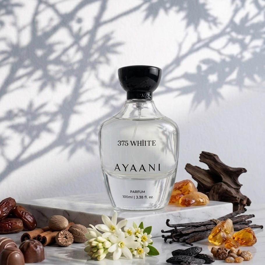 AYAANI 375 White Parfum – Long Lasting Luxury Perfume for Men & Women | 100ml