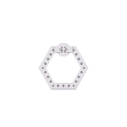 Delicate Open Hexagon Shaped Tiny Studs Earrings