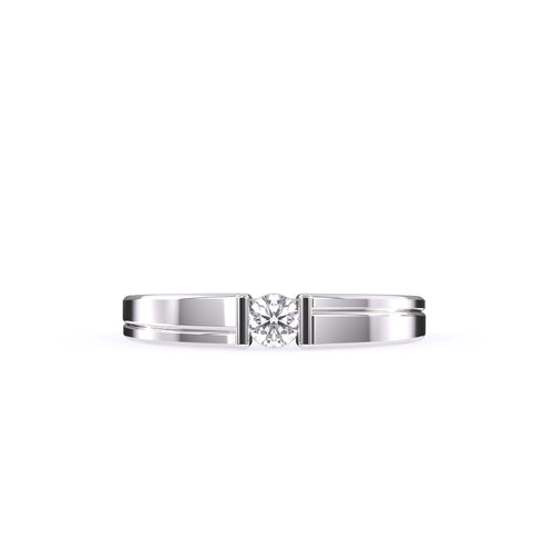 Forever One Round Diamond Tension Setting Ring