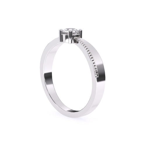 Designer Round Lab Grown Diamond Solitaire Ring