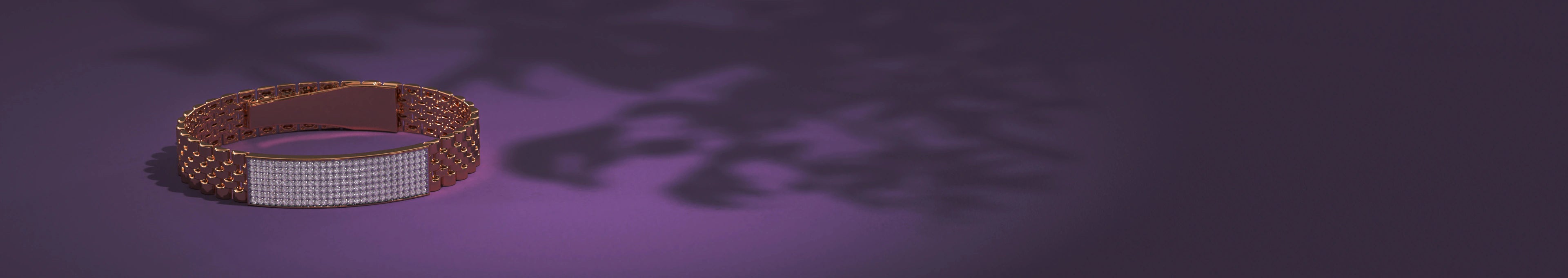 Lab Grown Diamond Men Bracelet