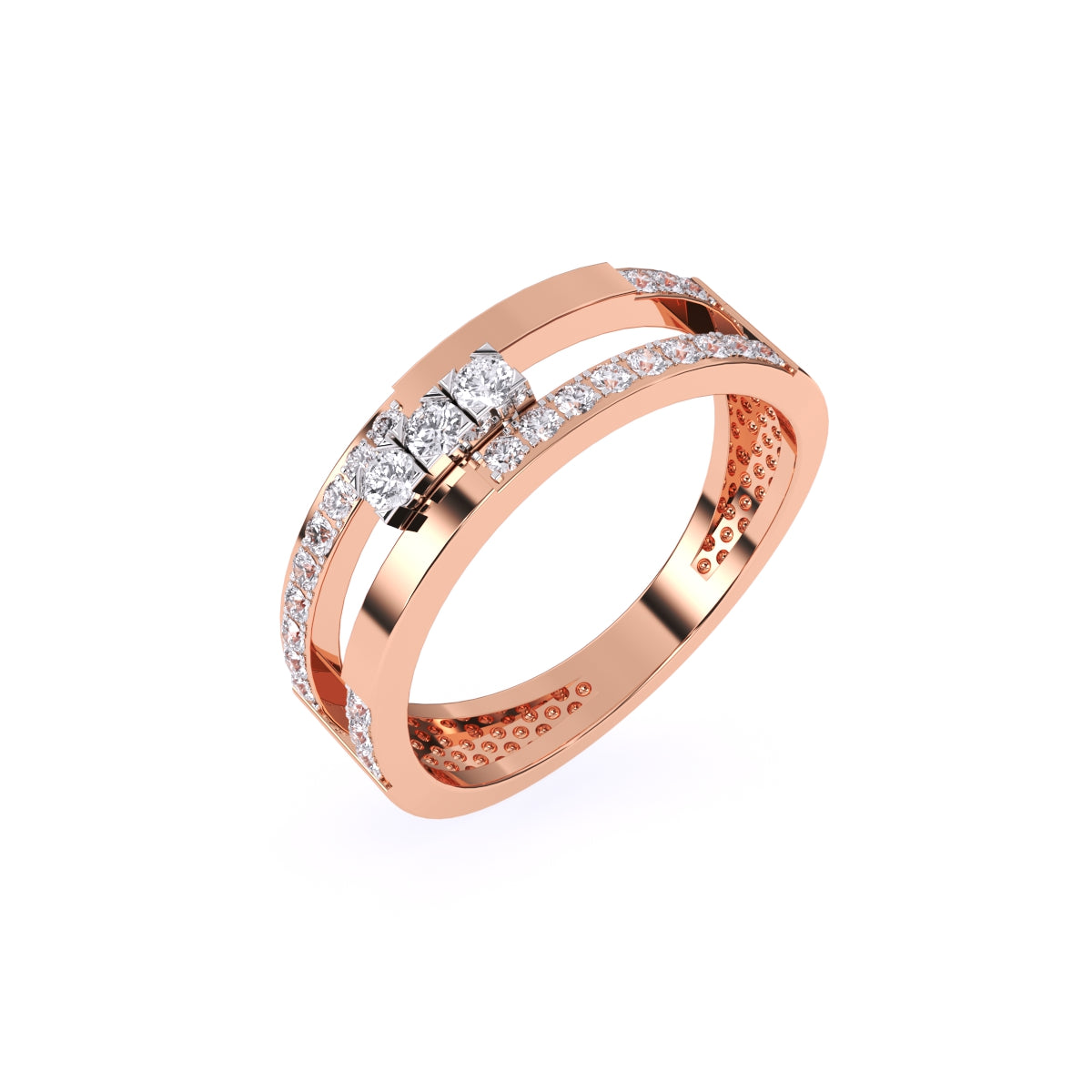 14K Two-Tone Diamond Ring Enhancer 001-112-00093 | Vail Creek Jewelry  Designs | Turlock, CA