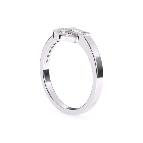 Designer Cricle Style Round Diamond Ring Gift For Brithday