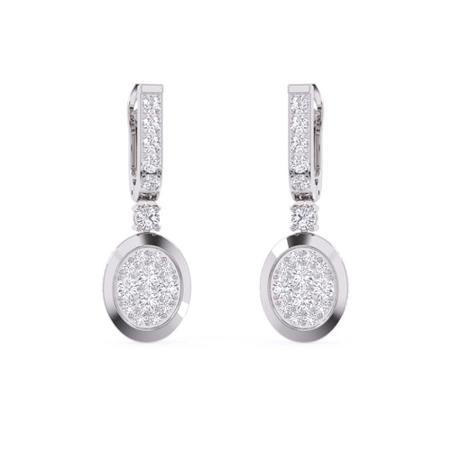 Diamond Cluster Dangle & Drop Earrings