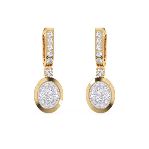 Diamond Cluster Dangle & Drop Earrings