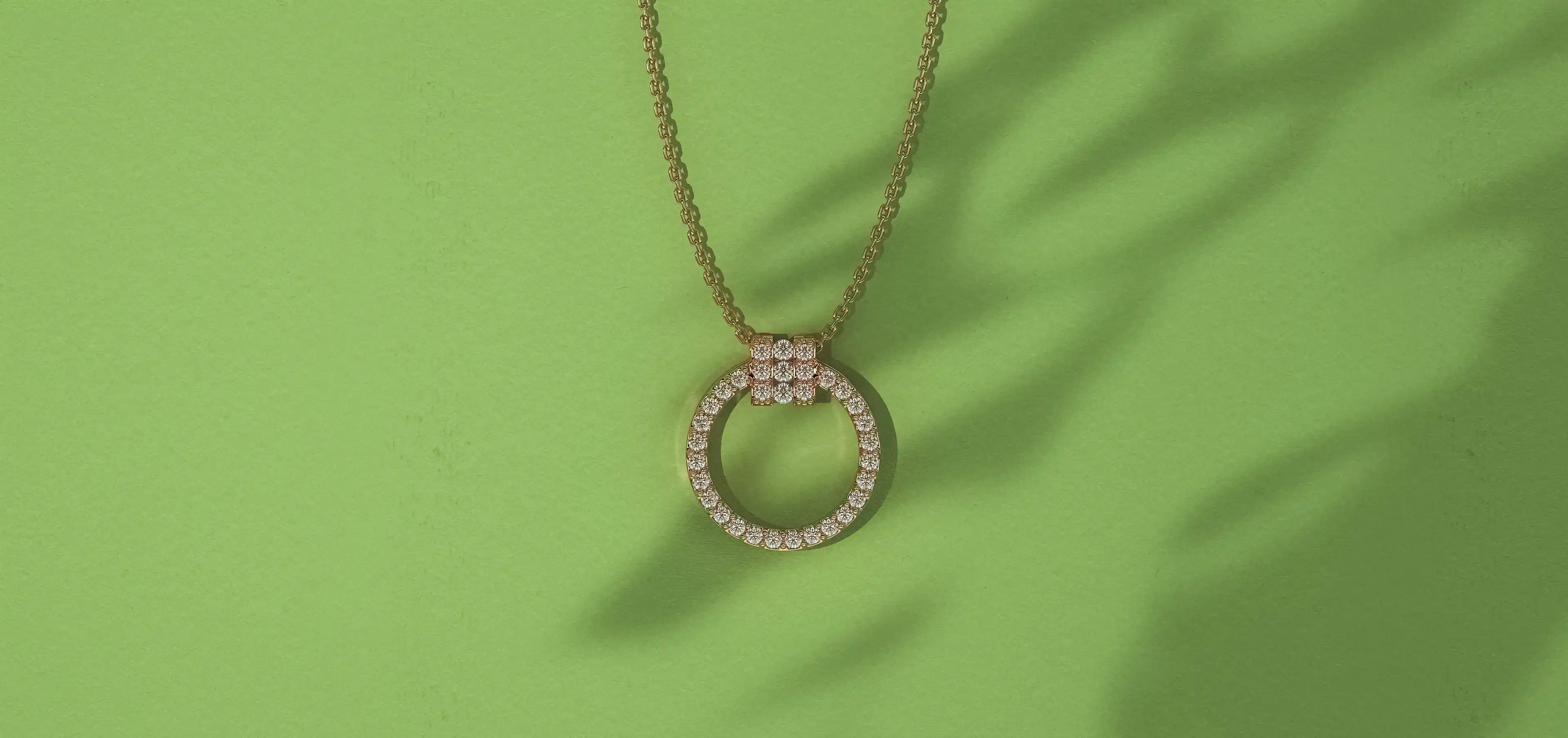 Lab Grown Diamond Party Wear Necklaces and Pendants