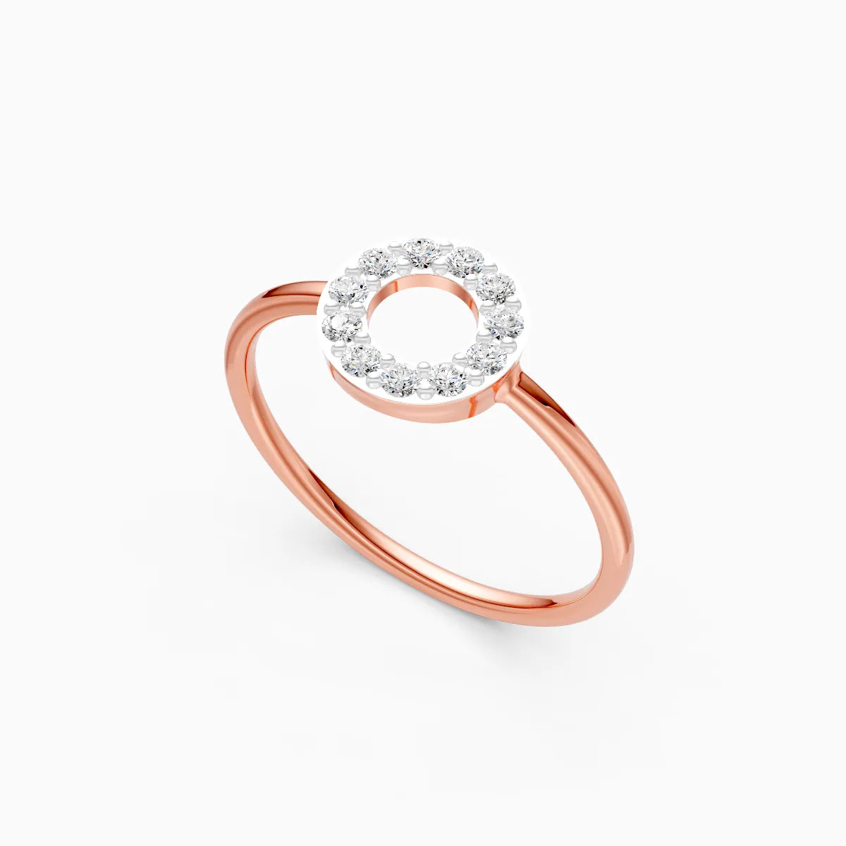 Open Halo Circle Ring