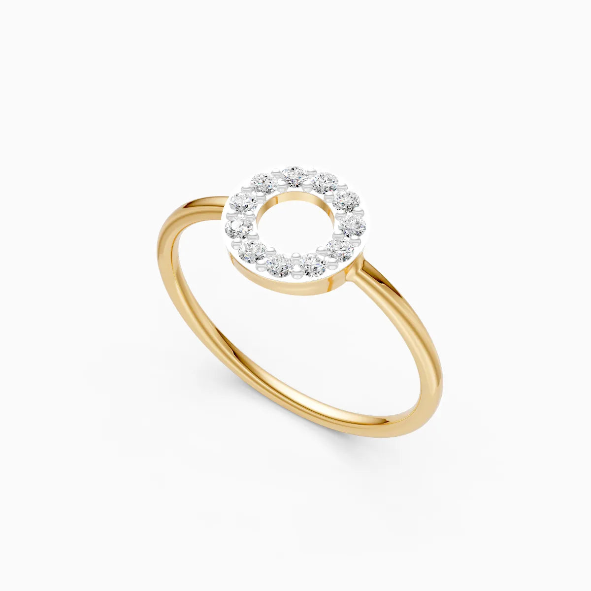 Open Halo Circle Ring