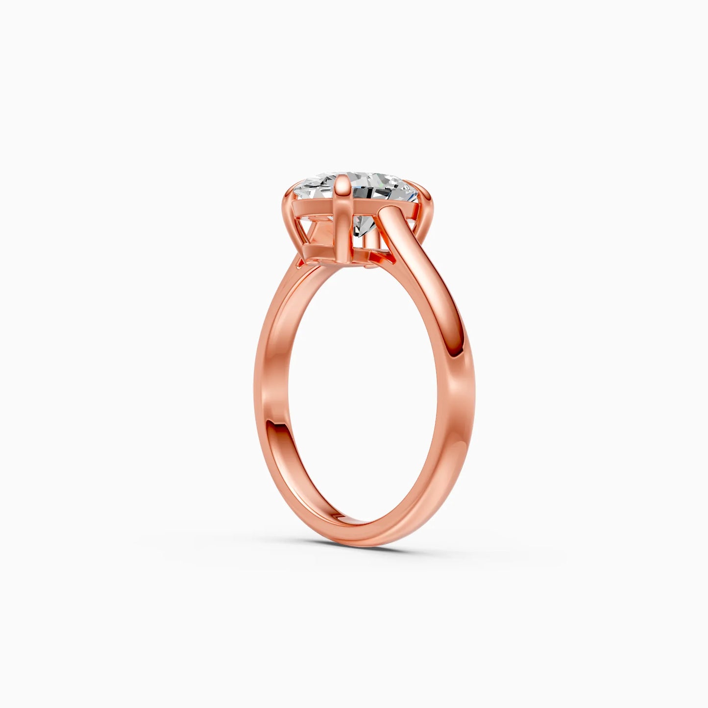 Oval Solitaire Bypass Ring