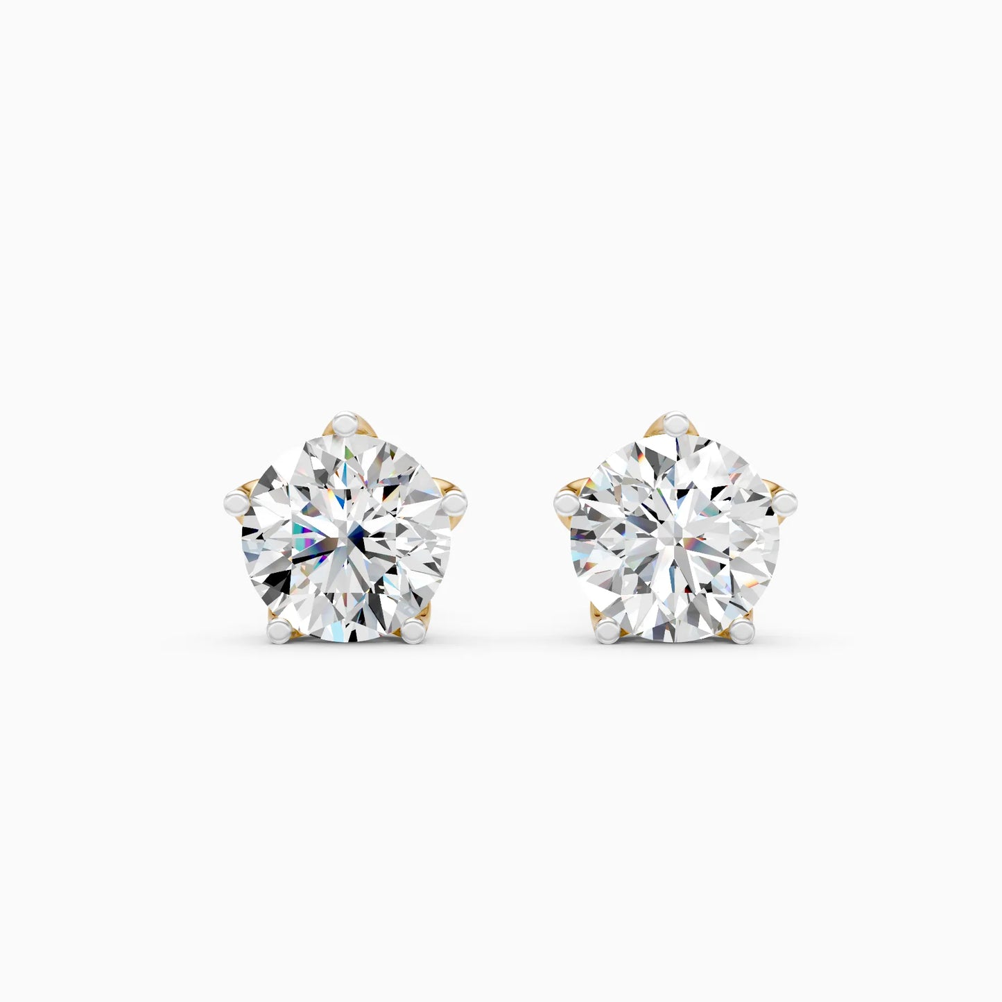 Round Solitaire Studs