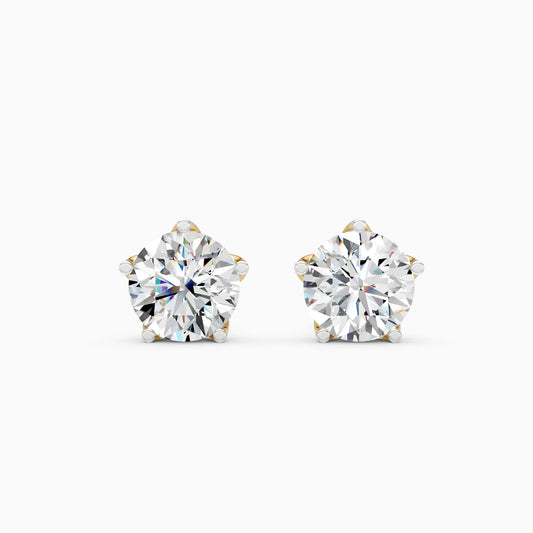 Round Solitaire Studs