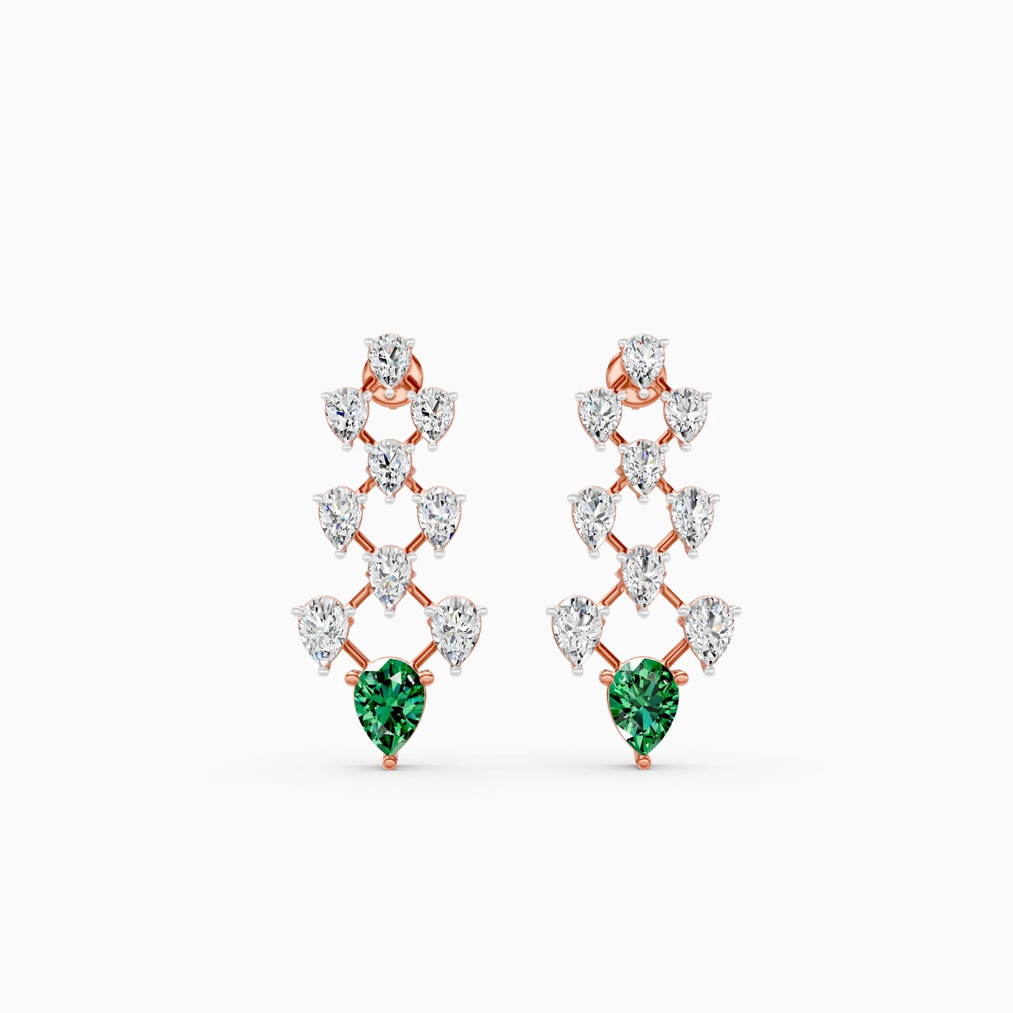 Diamond Lattice Pear Stone Drops