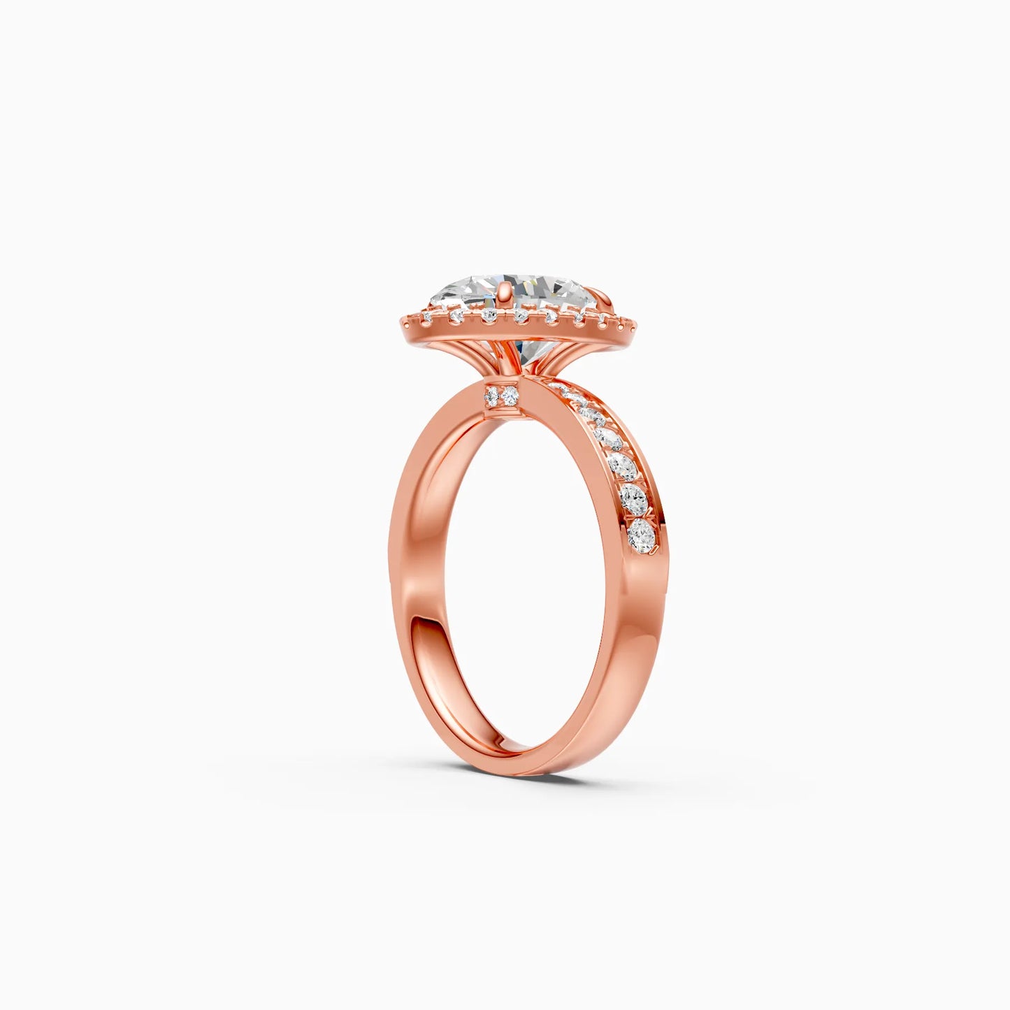 Oval Halo Pavé Ring