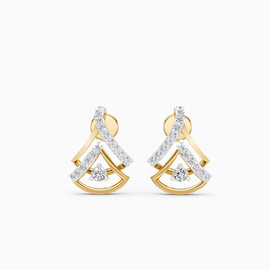Pavé Crossover Bars Earrings