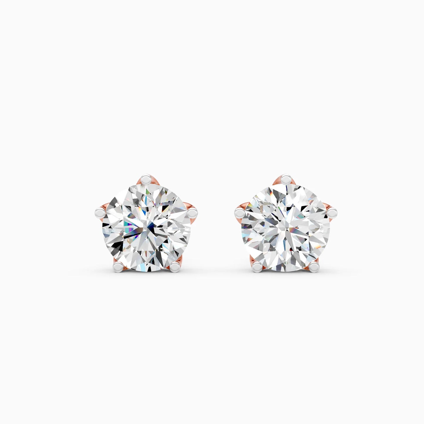 Round Solitaire Studs