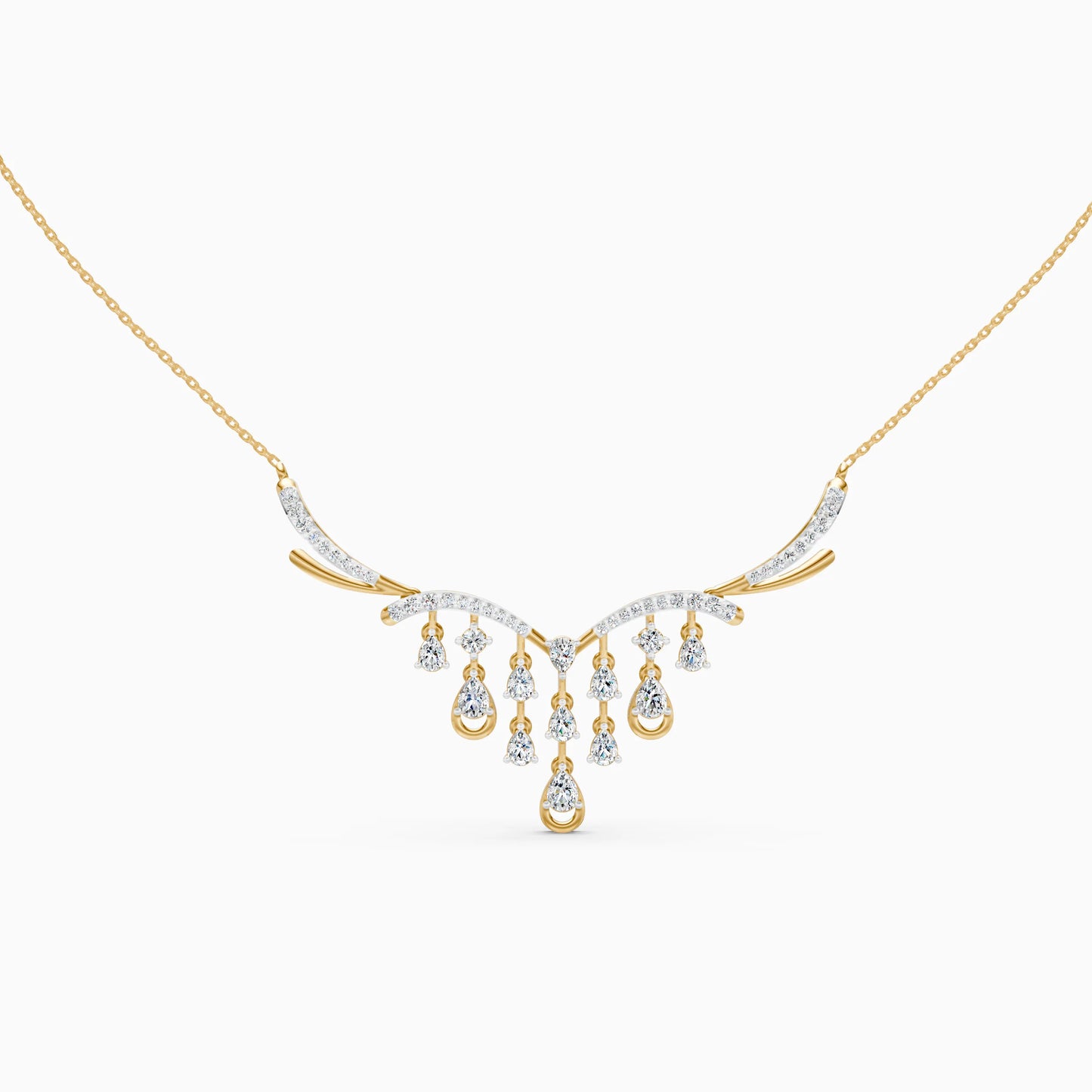 Pear Drop Vine Necklace