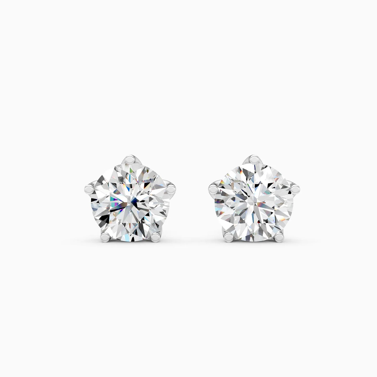 Round Solitaire Studs