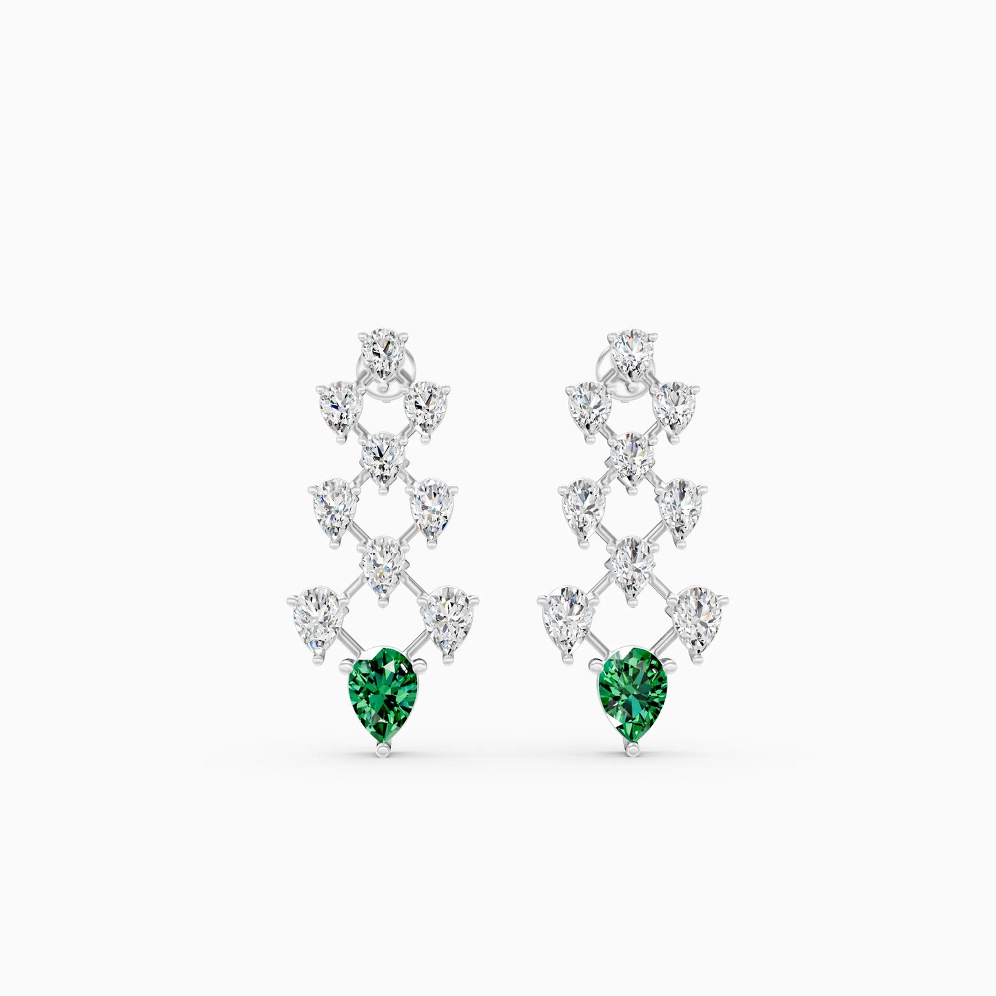 Diamond Lattice Pear Stone Drops