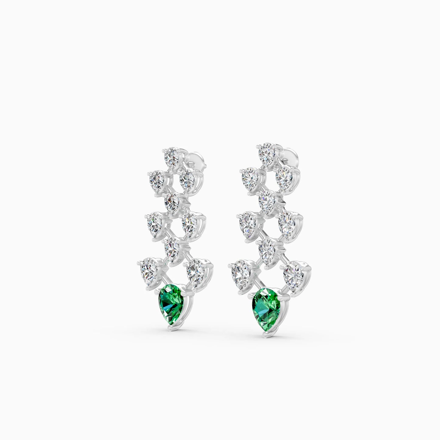 Diamond Lattice Pear Stone Drops