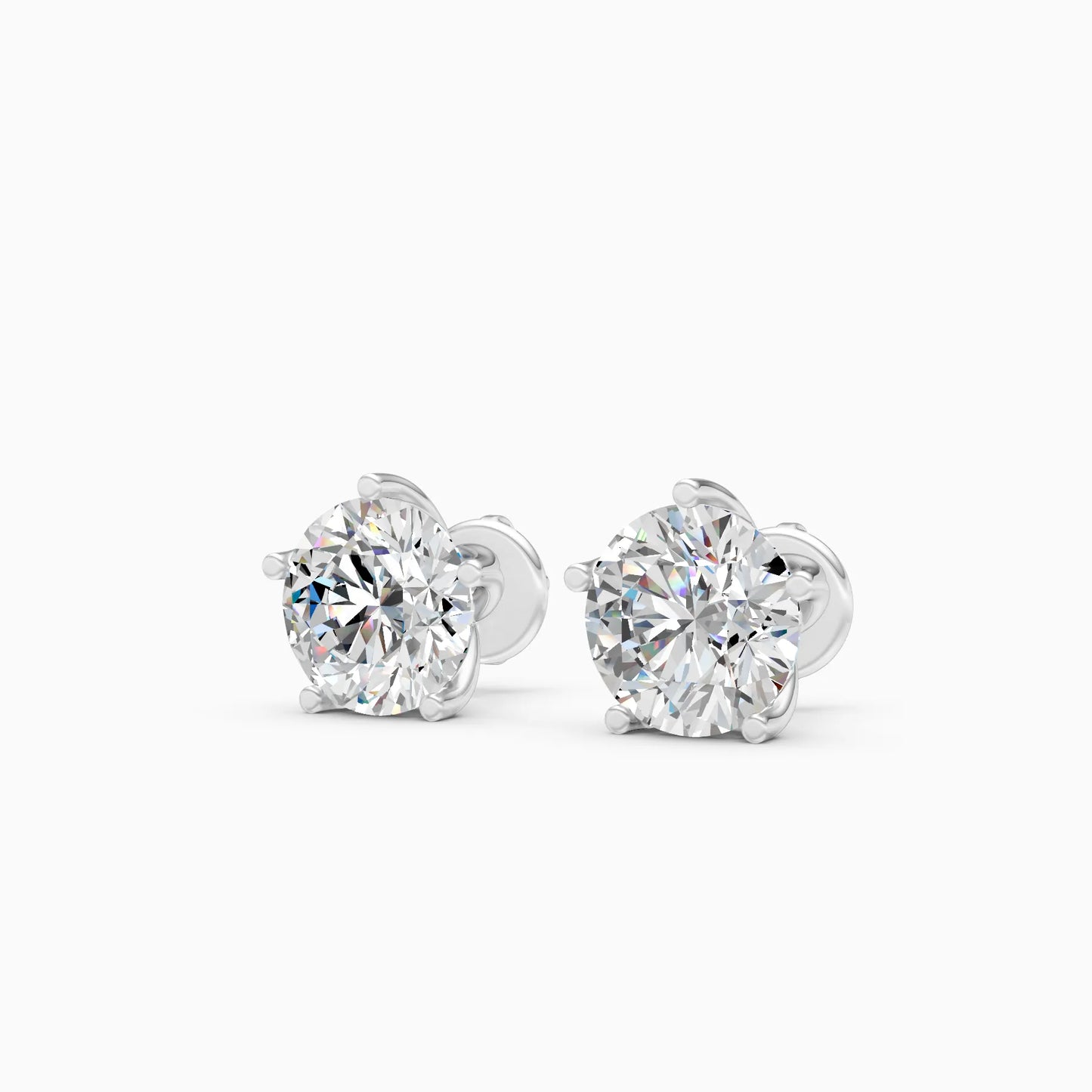 Round Solitaire Studs