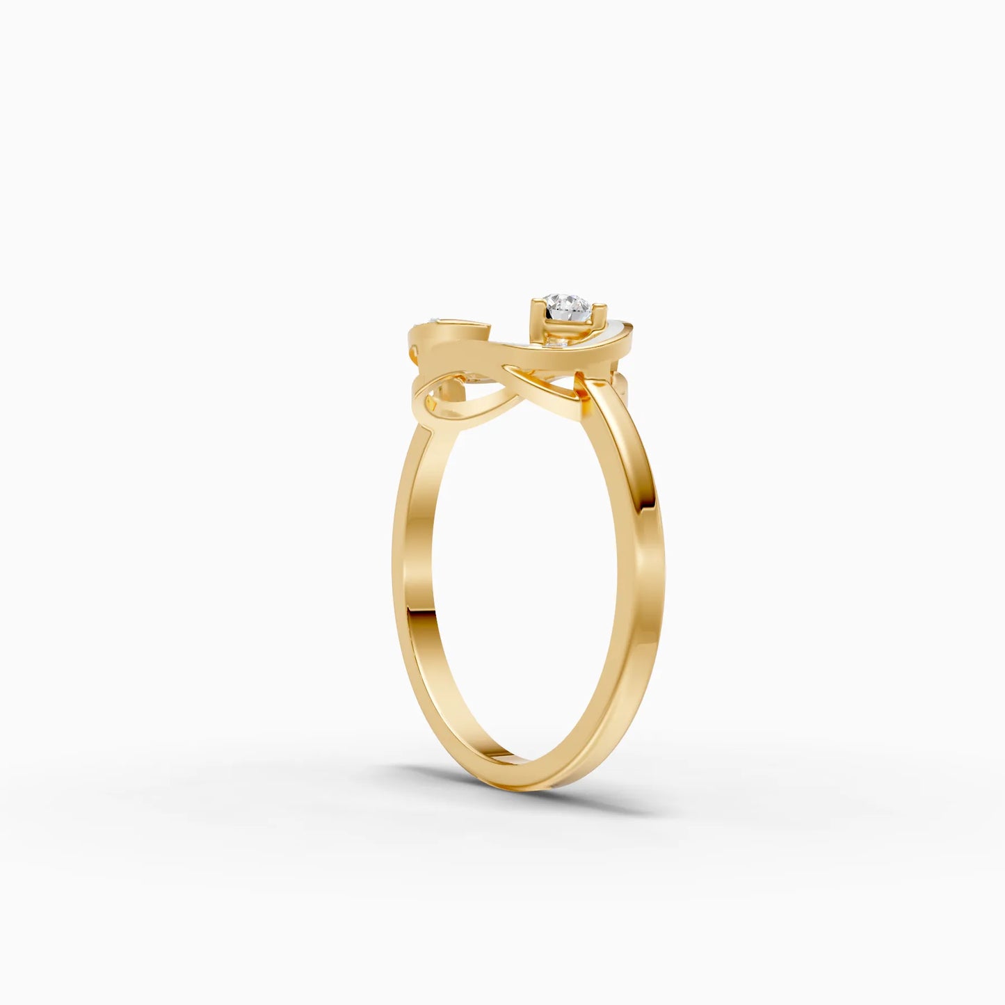 Open Loop Teardrop Accent Ring