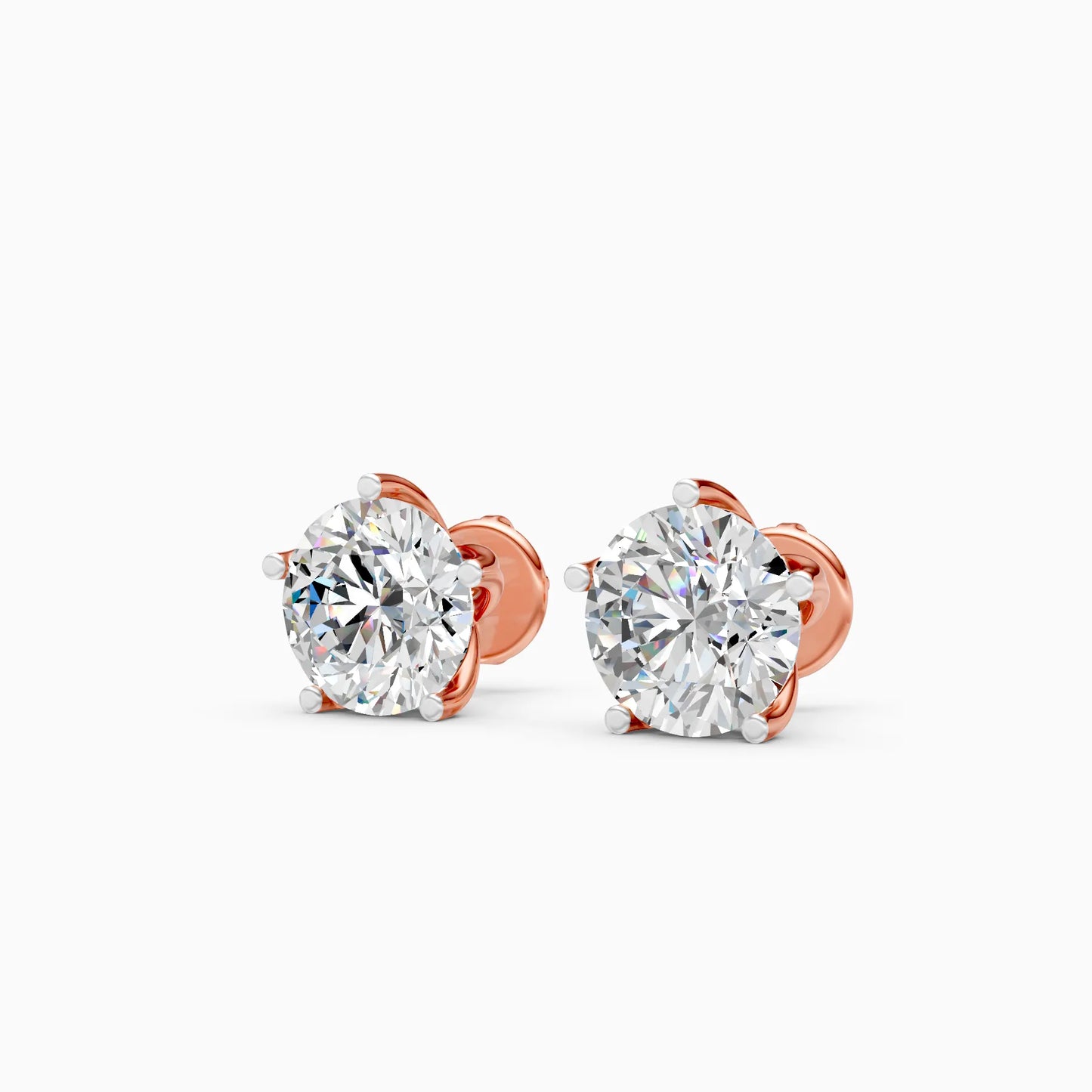 Round Solitaire Studs