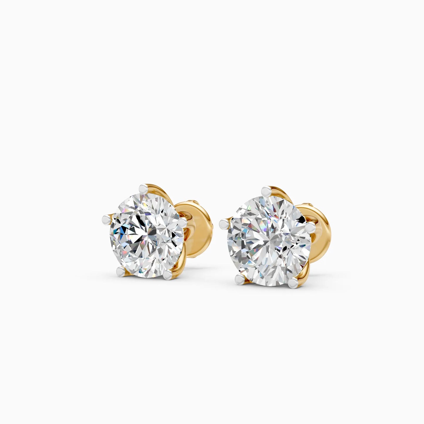 Round Solitaire Studs