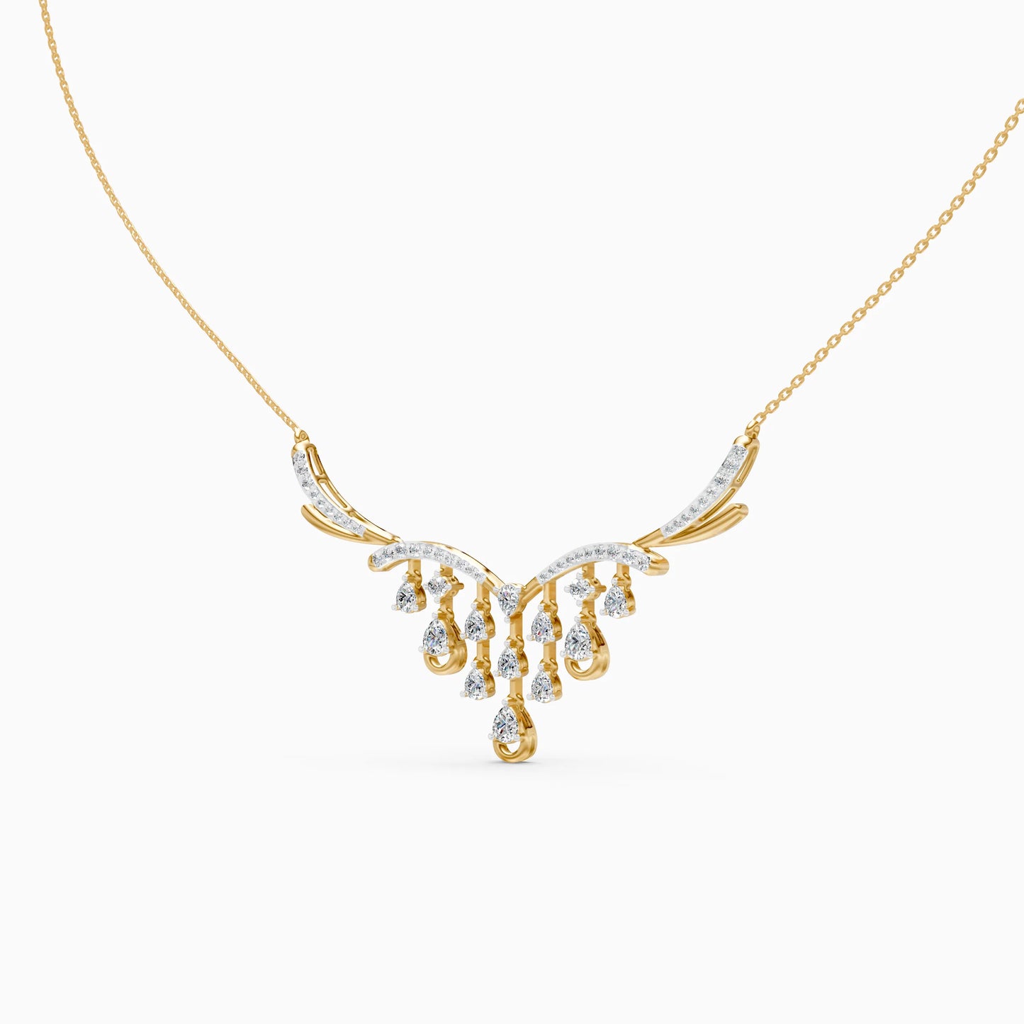 Pear Drop Vine Necklace