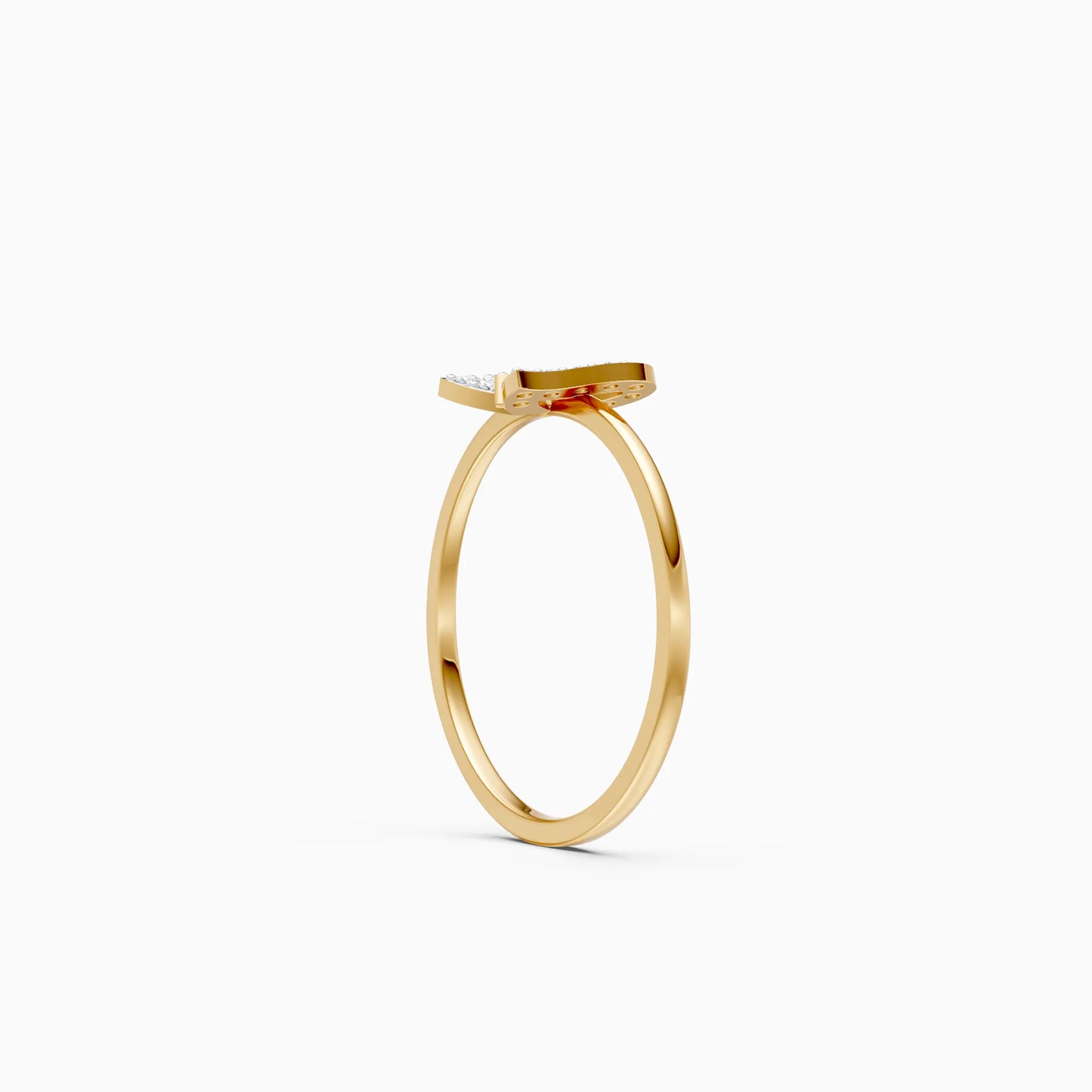 Pavé Diamond Butterfly Ring