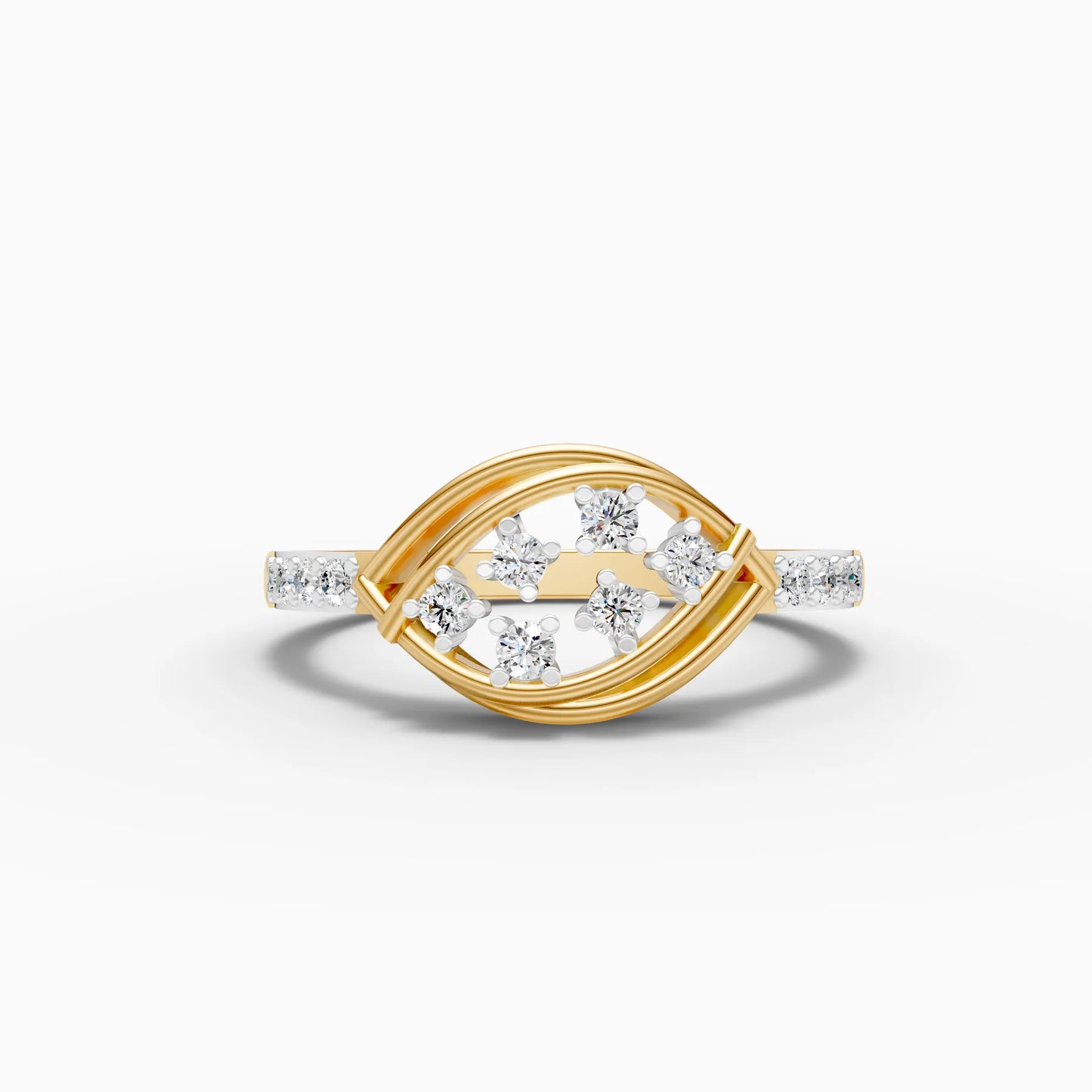 Twisted Marquise-Shaped Cluster Ring