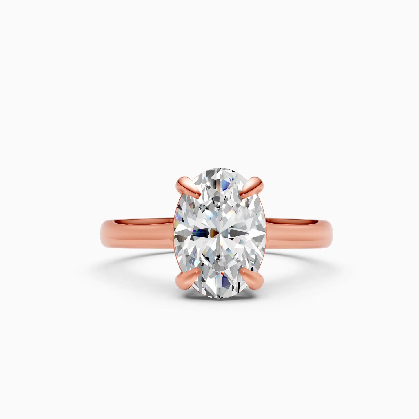 Oval Solitaire Bypass Ring