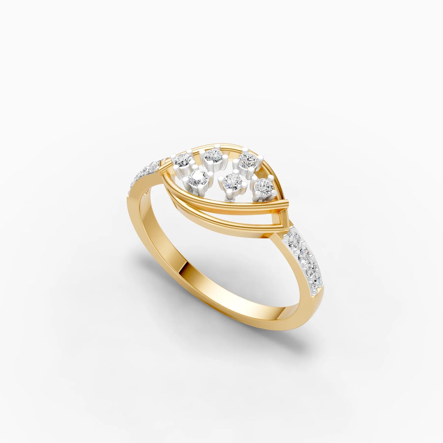 Twisted Marquise-Shaped Cluster Ring