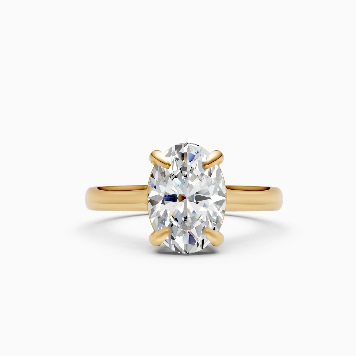 Oval Solitaire Bypass Ring