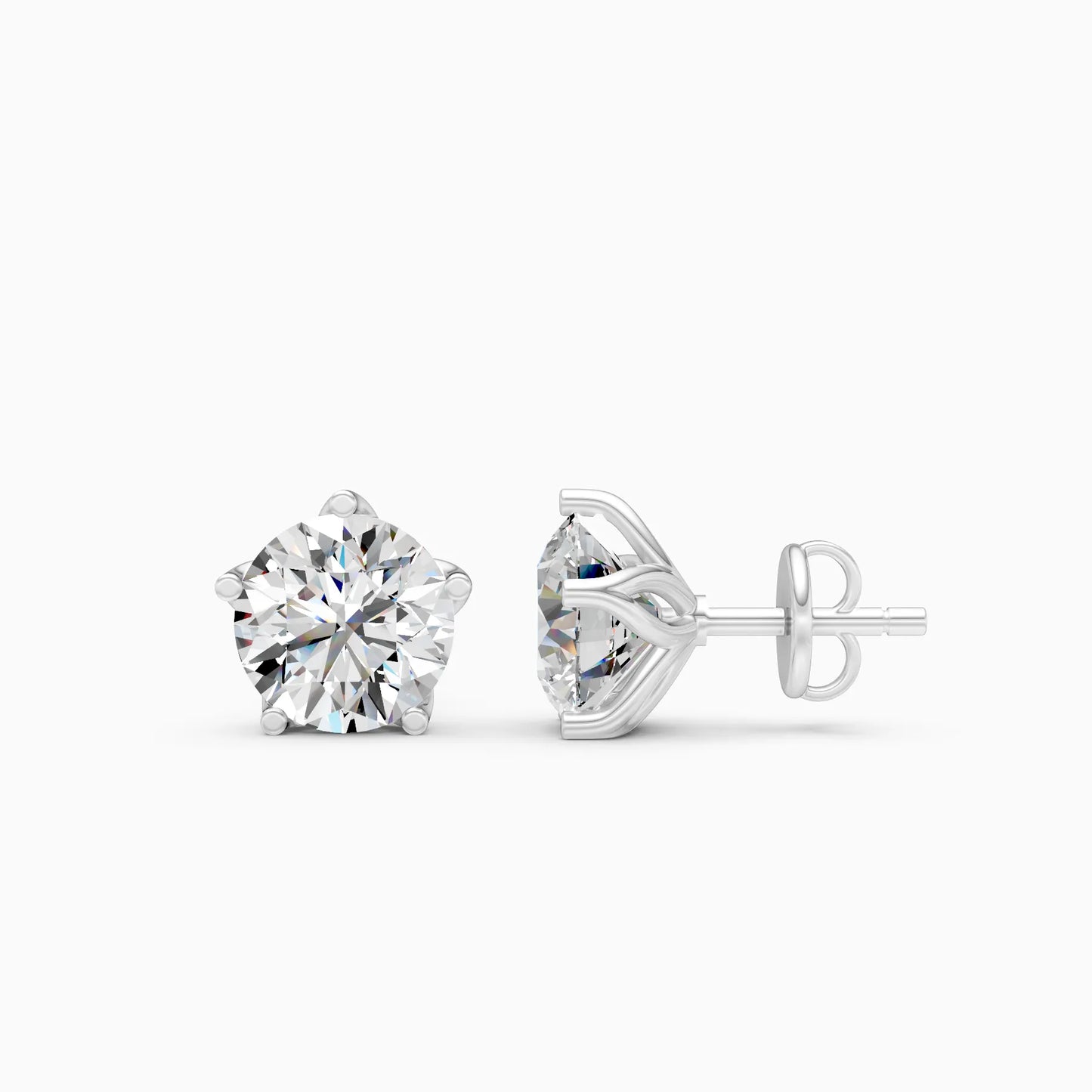 Round Solitaire Studs