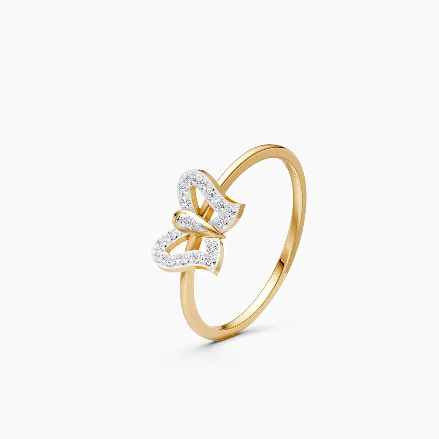 Pavé Diamond Butterfly Ring