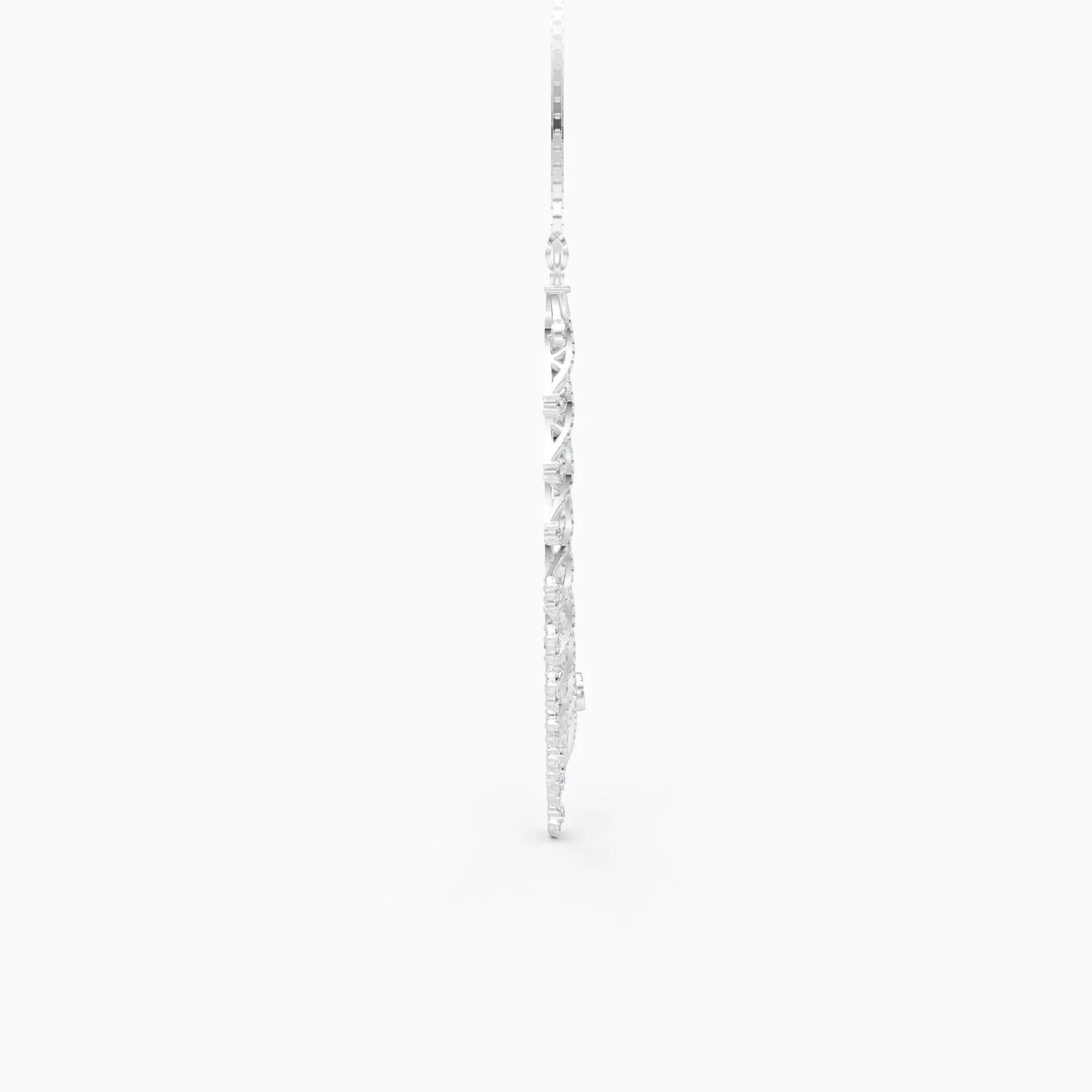 Sunburst Diamond Fringe Necklace