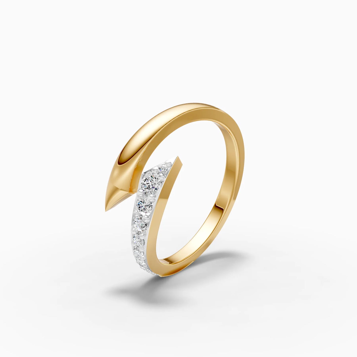 Pointed Bypass Arrow Ring