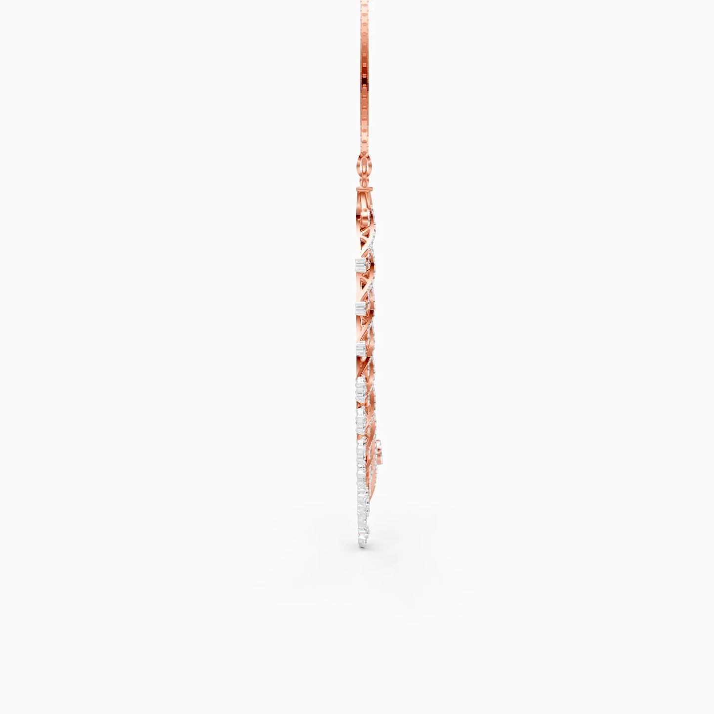 Sunburst Diamond Fringe Necklace