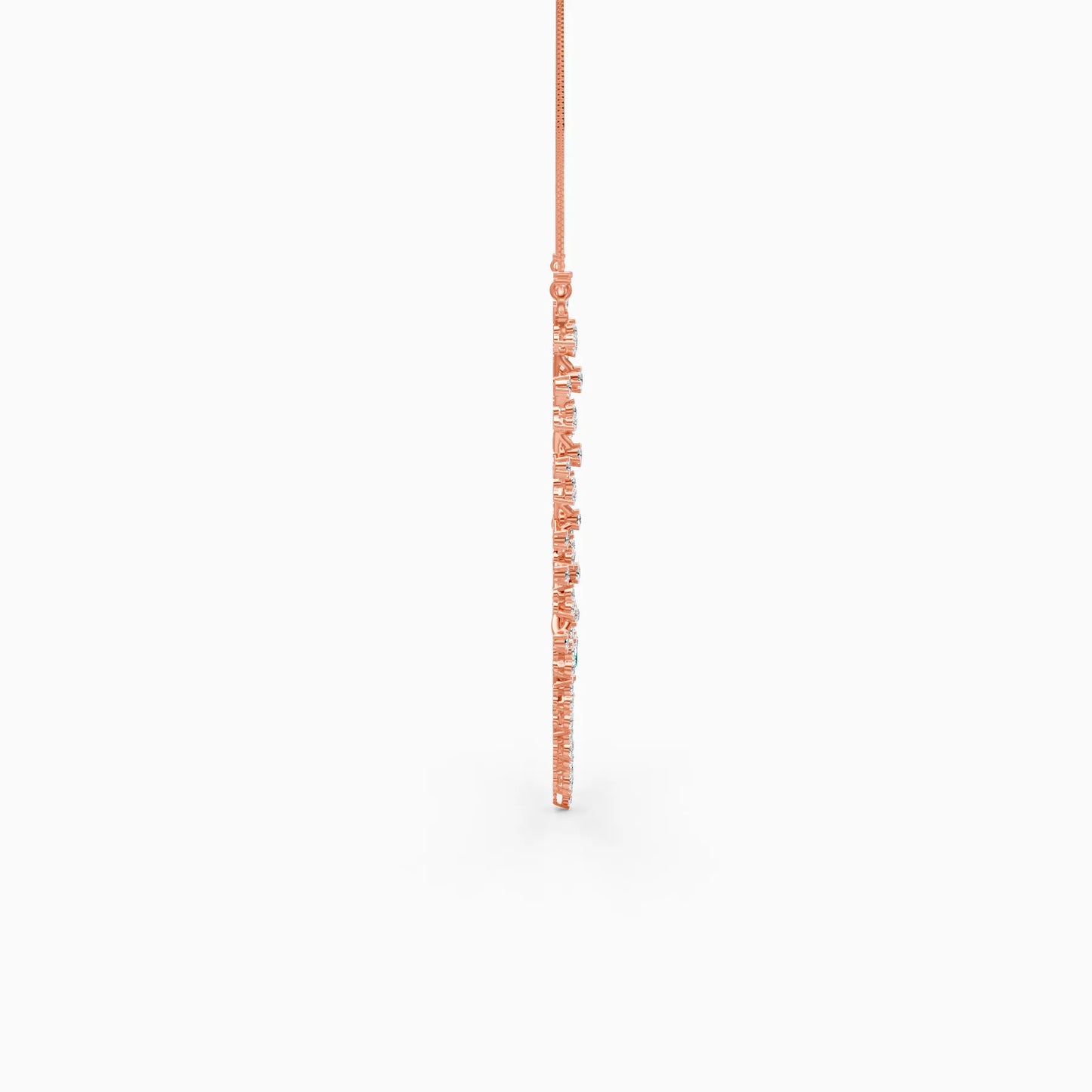 Pear Green Stone Fringe Necklace