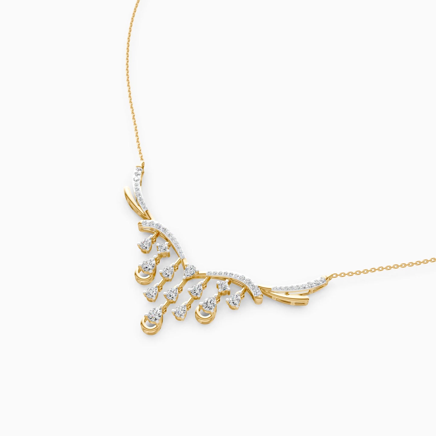 Pear Drop Vine Necklace