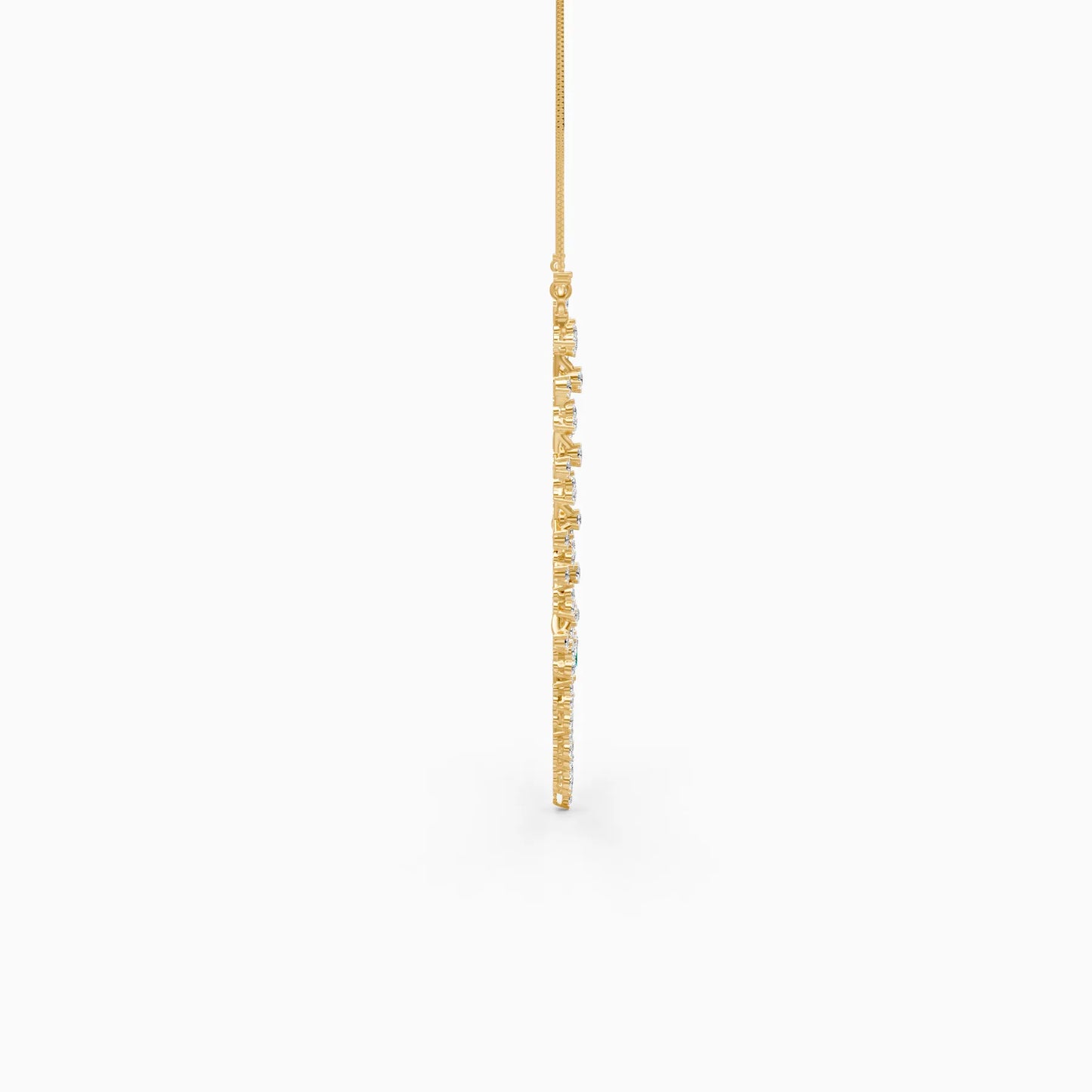 Pear Green Stone Fringe Necklace