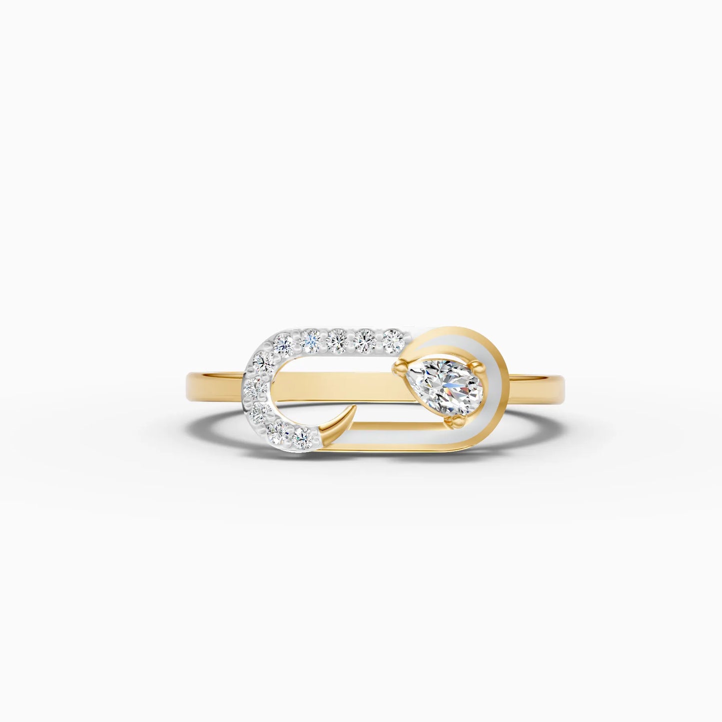 Open Loop Teardrop Accent Ring