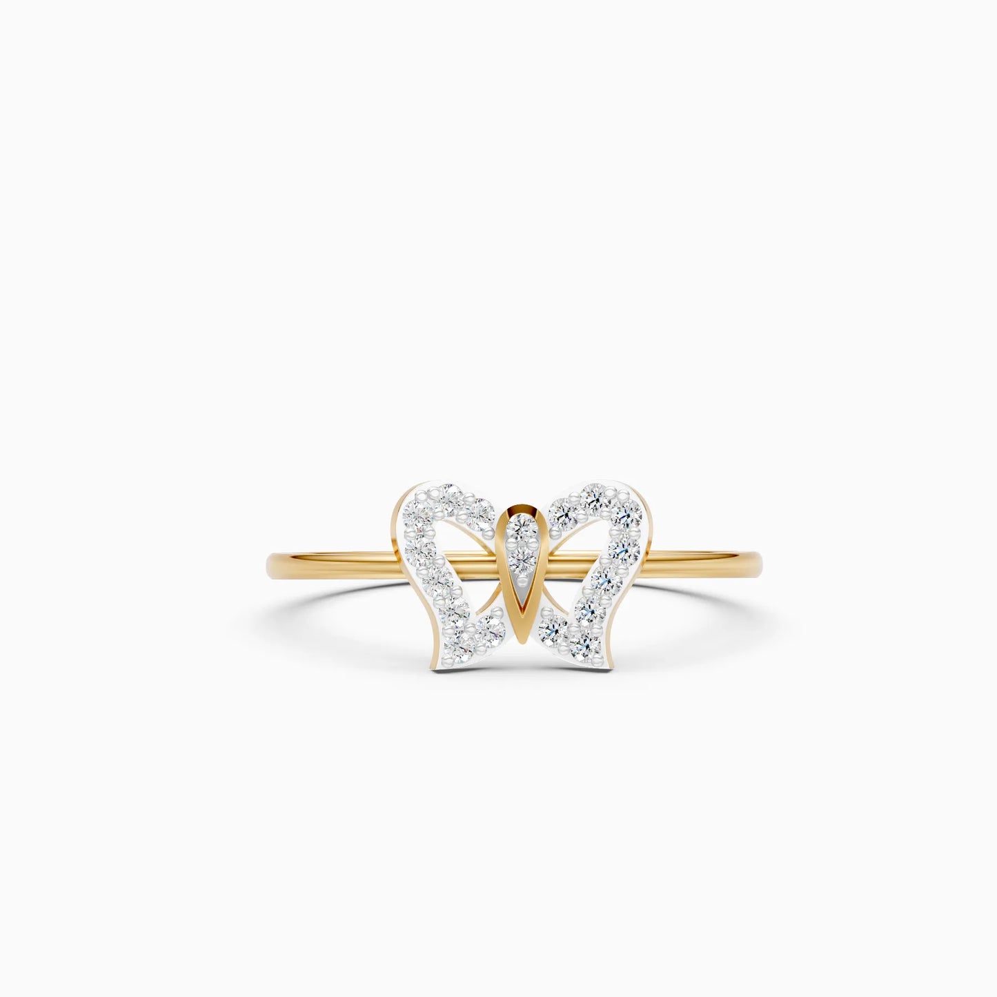 Pavé Diamond Butterfly Ring