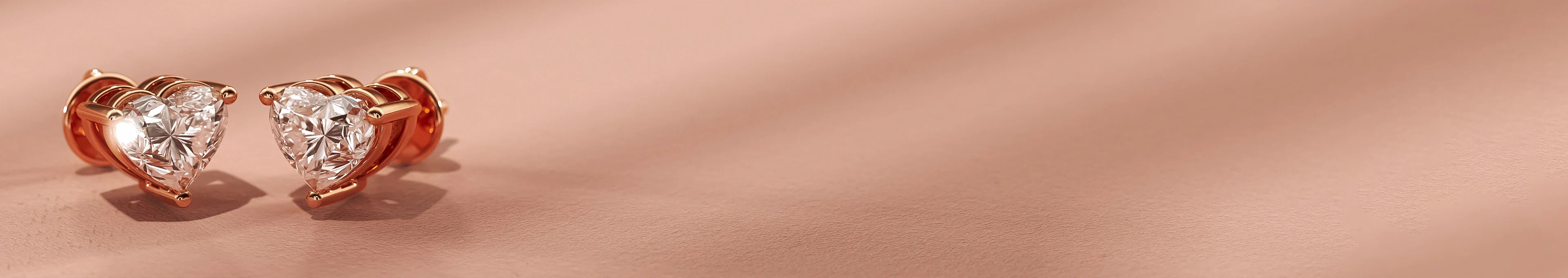 Lab Grown Diamond Solitaire Earrings