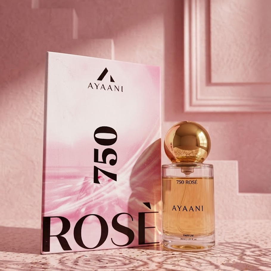 AYAANI 750 Rosè Parfum – Long Lasting Luxury Perfume for Men & Women | 30ml