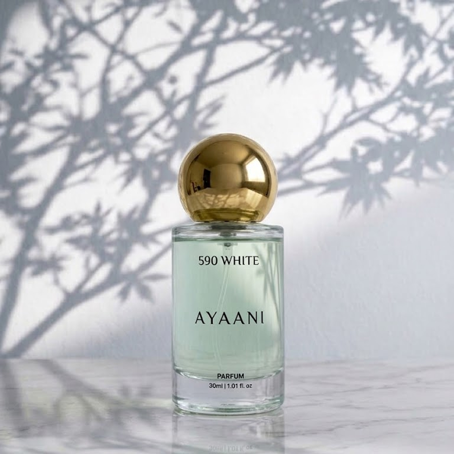 AYAANI 590 White Parfum – Long Lasting Luxury Perfume for Men & Women | 30ml