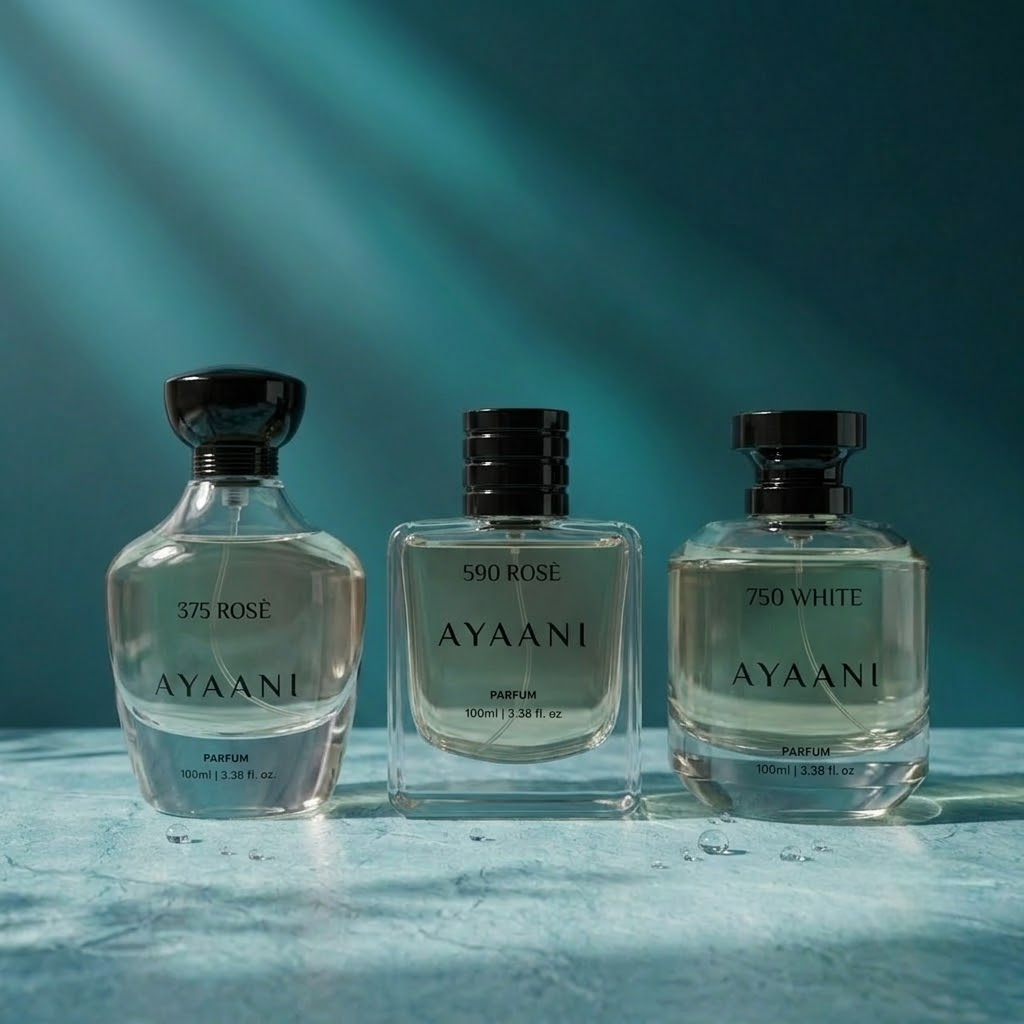 AYAANI Signature Trio – Pack of 3 375 Rosé, 590 Rosé & 750 White Luxury Parfum Gift Set for Men & Women | 3 x 100ml