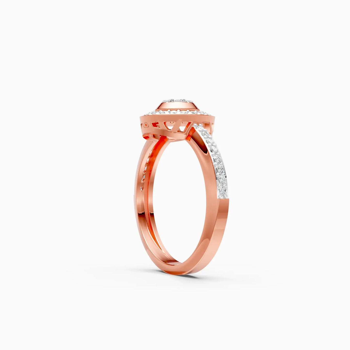 Dazzel Diamond Cluster Fancy Ring