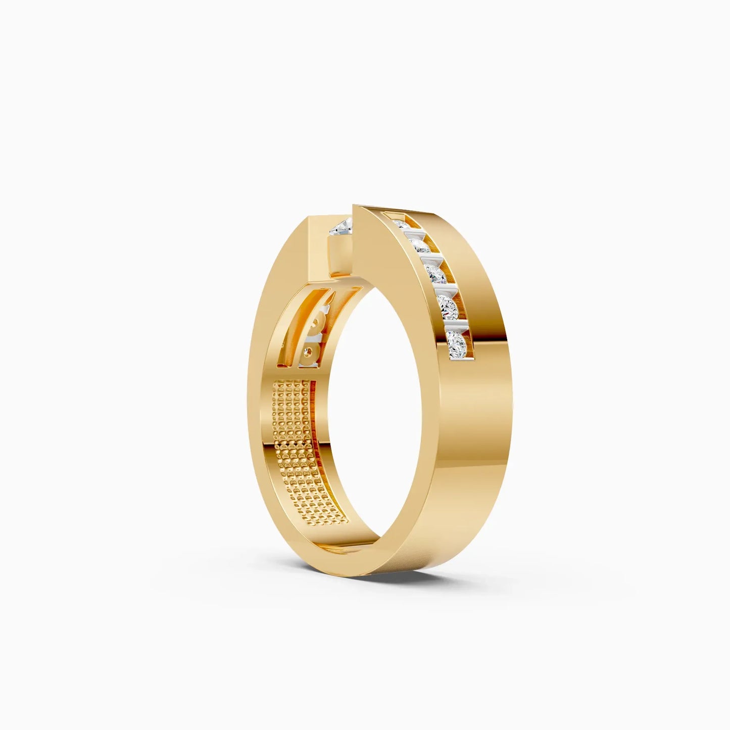 Round Solitaire Lab Diamond Couple Ring