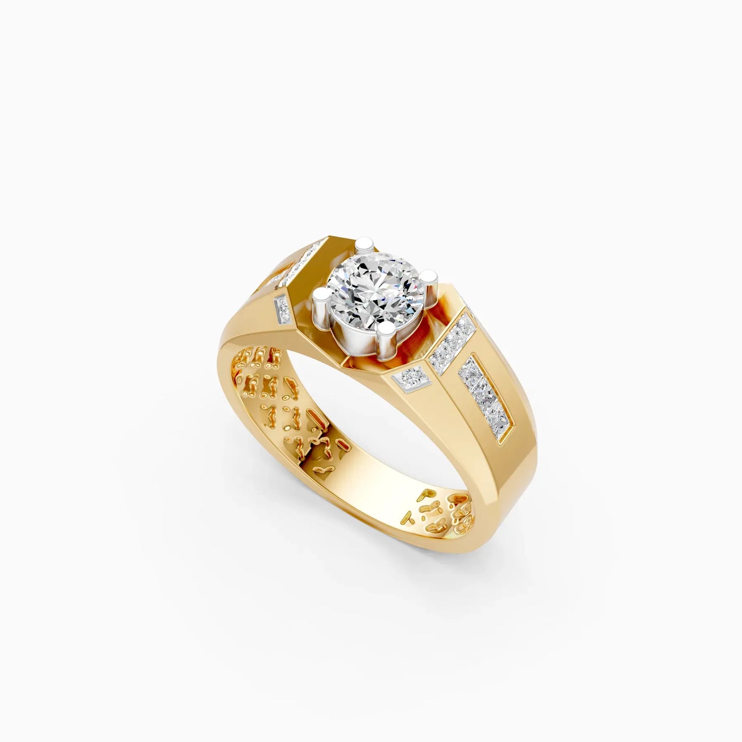 Modern Classic Solitaire Men's Ring